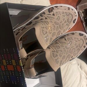 Leopard Print Slip-On Sneakers